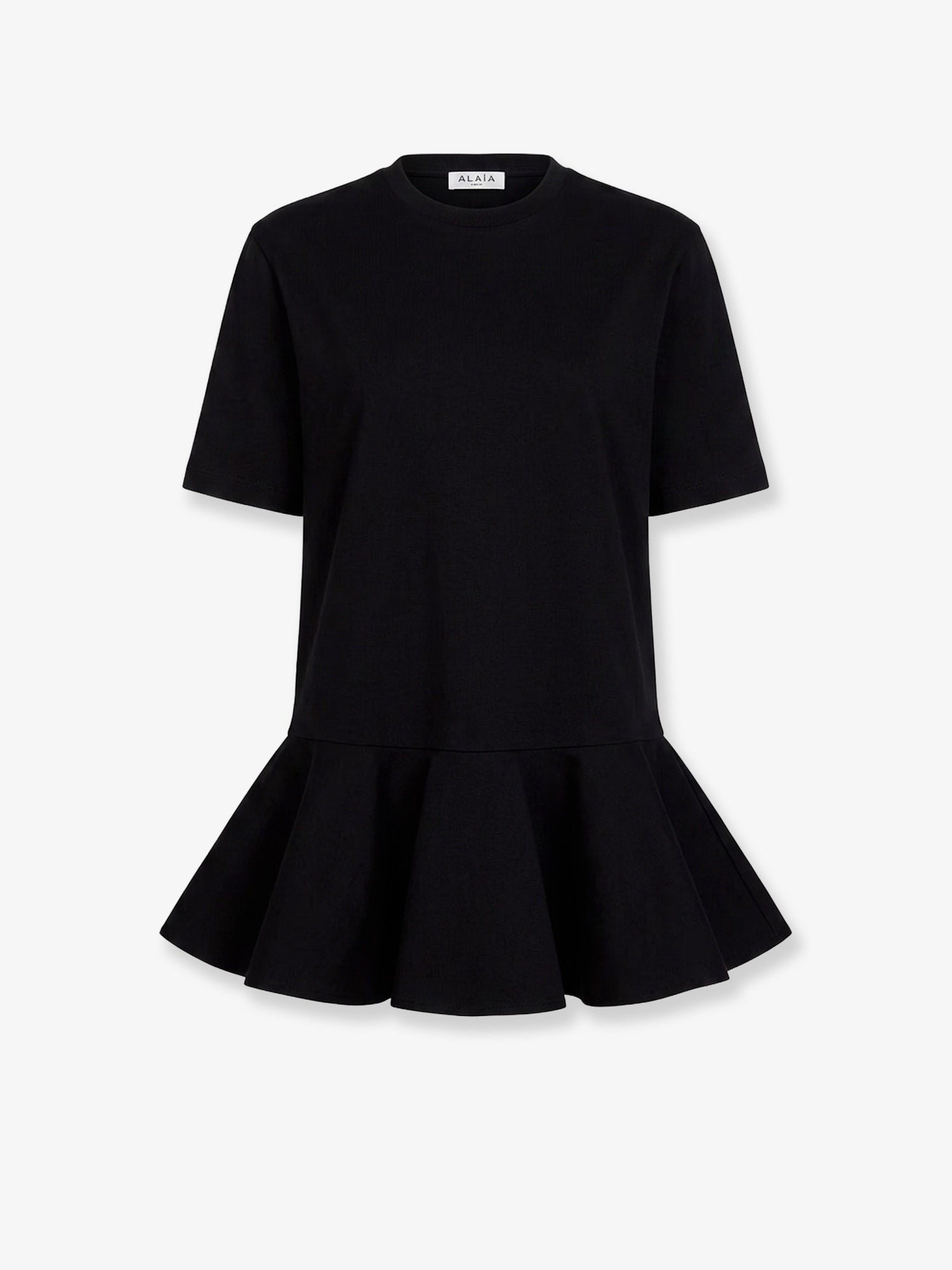 ALAÏA Women's Crinoline Cotton Jersey Shirt Black