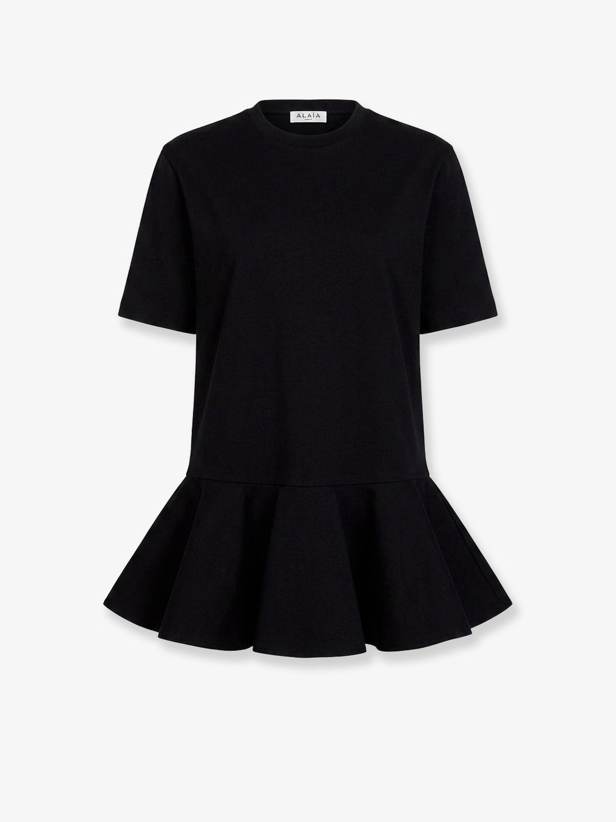 ALAÏA Women's Crinoline Cotton Jersey Shirt Black