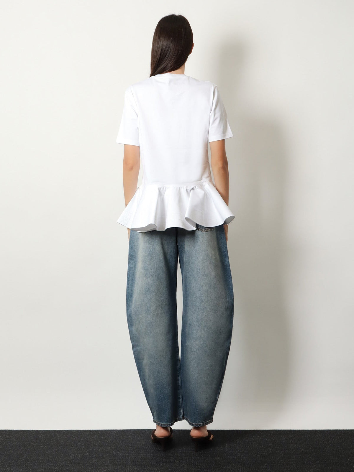 ALAÏA Women's Crinoline Cotton Jersey Shirt White