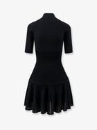 ALAÏA Women's Crinoline Wool Blend Short Dress Black, view 2
