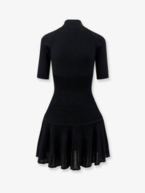 ALAÏA Women's Crinoline Wool Blend Short Dress Black