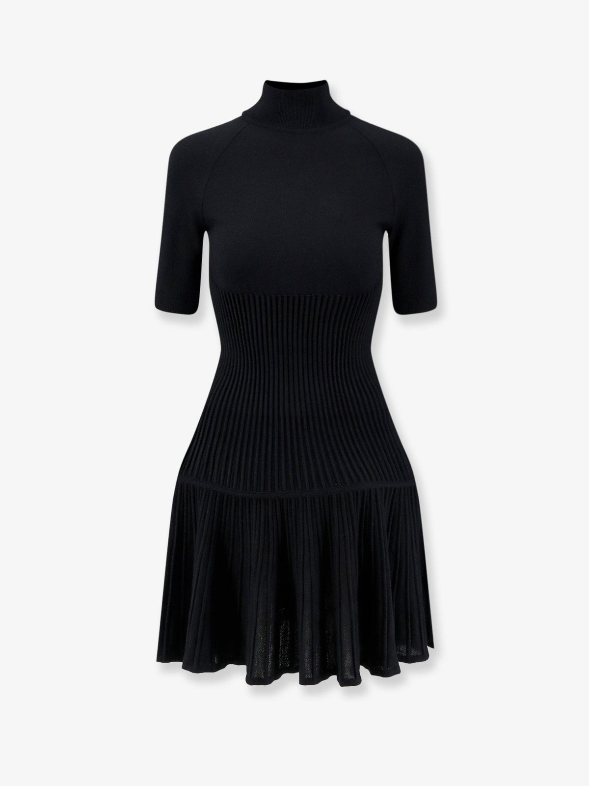 ALAÏA Women's Crinoline Wool Blend Short Dress Black