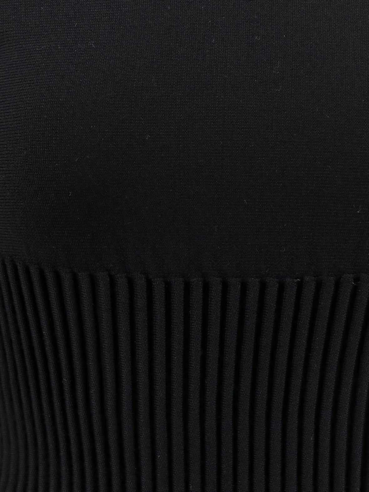 ALAÏA Women's Crinoline Wool Blend Short Dress Black