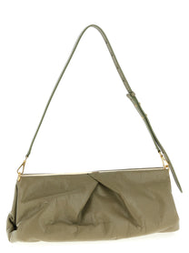 Dries Van Noten Crisp Big Clutch Green