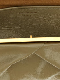 Dries Van Noten Crisp Big Clutch Green