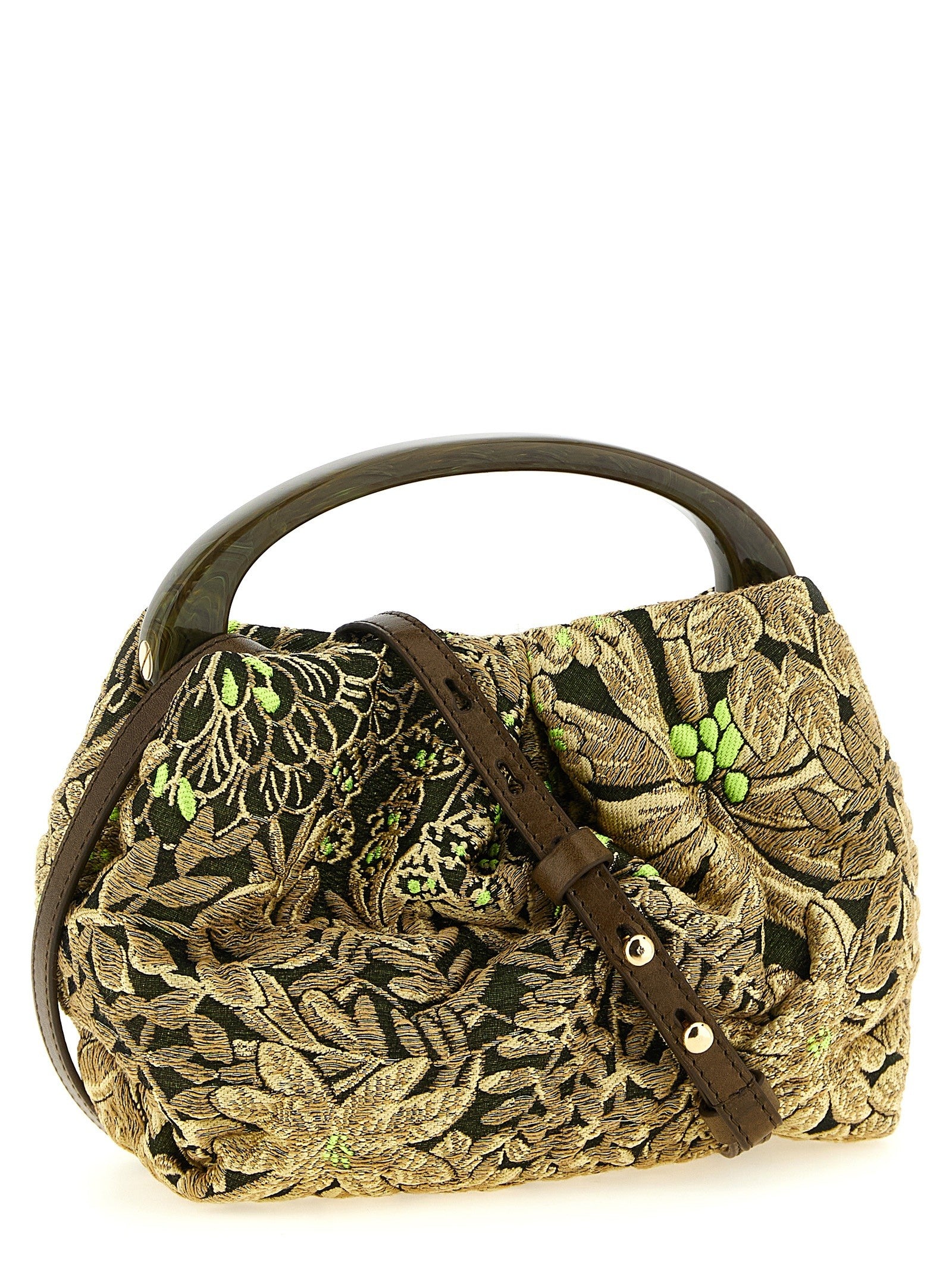 Dries Van Noten Crisp Small Handbag Gold