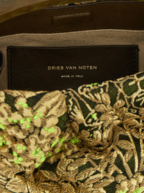 Dries Van Noten Crisp Small Handbag Gold