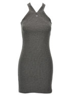 courrèges Criss Cross 90s Mini Dress Grey