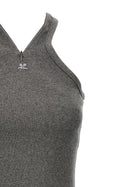 courrèges Criss Cross 90s Mini Dress Grey, view 3