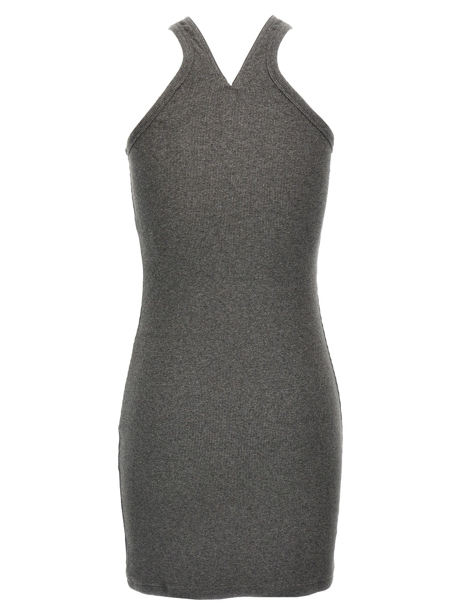 courrèges Criss Cross 90s Mini Dress Grey