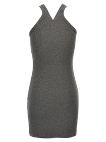 courrèges Criss Cross 90s Mini Dress Grey