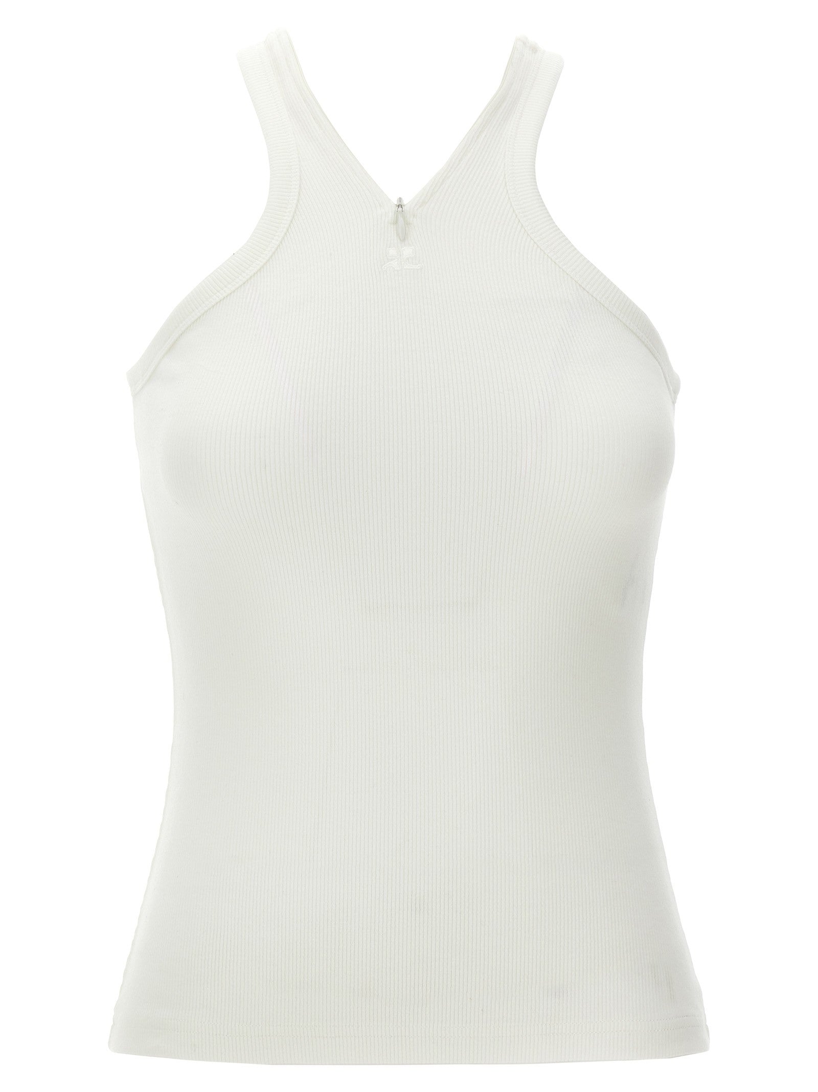courrèges Criss Cross 90s Tank Top White