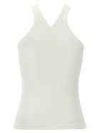courrèges Criss Cross 90s Tank Top White, view 2