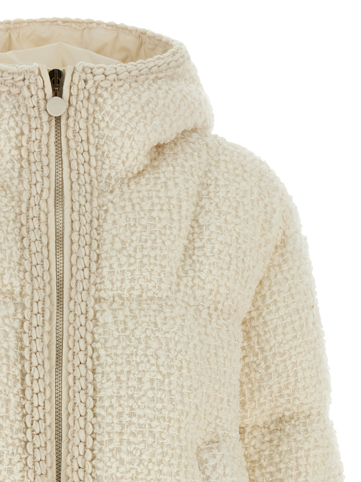 Moncler Cristallin Down Jacket White, view 3