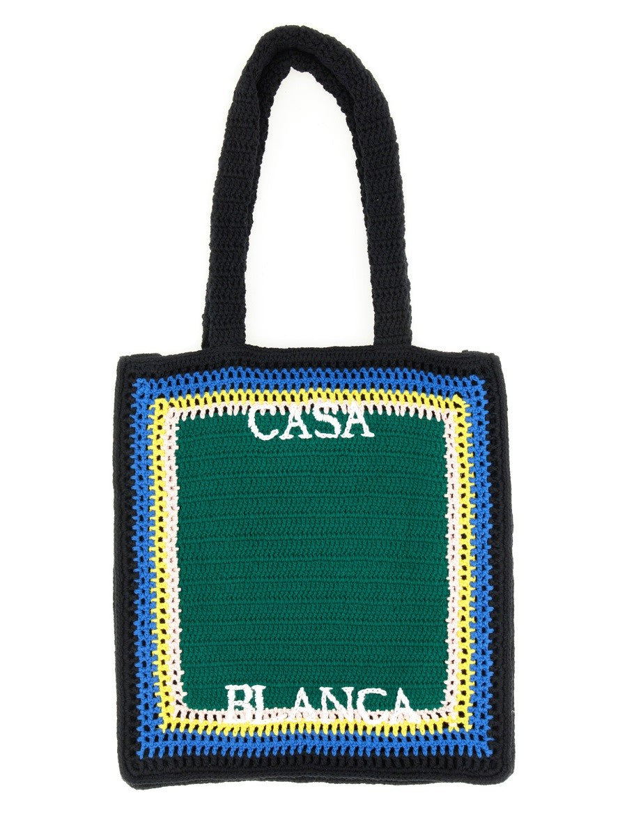 Casablanca Unisex Crochet Bag Green