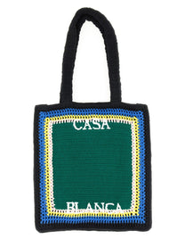 Casablanca Unisex Crochet Bag Green