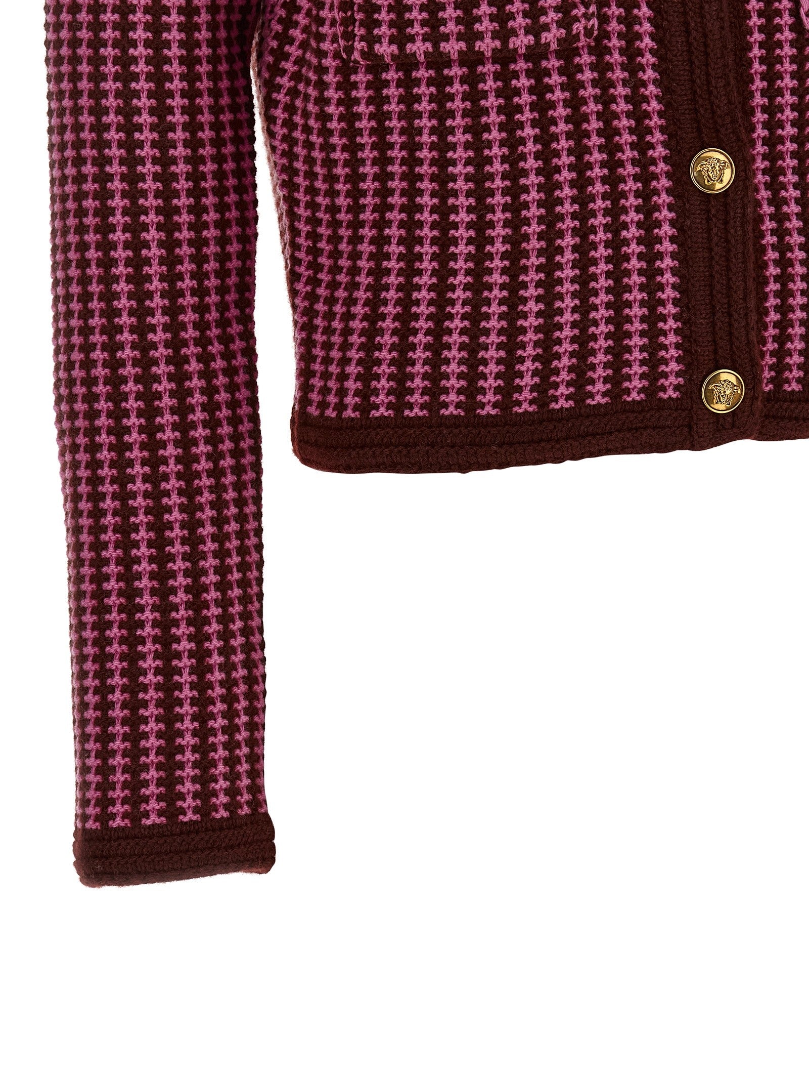 Versace Crochet Cardigan Blue