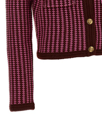 Versace Crochet Cardigan Blue
