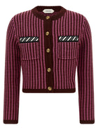 Versace Crochet Cardigan Blue