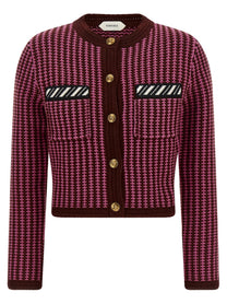 Versace Crochet Cardigan Blue