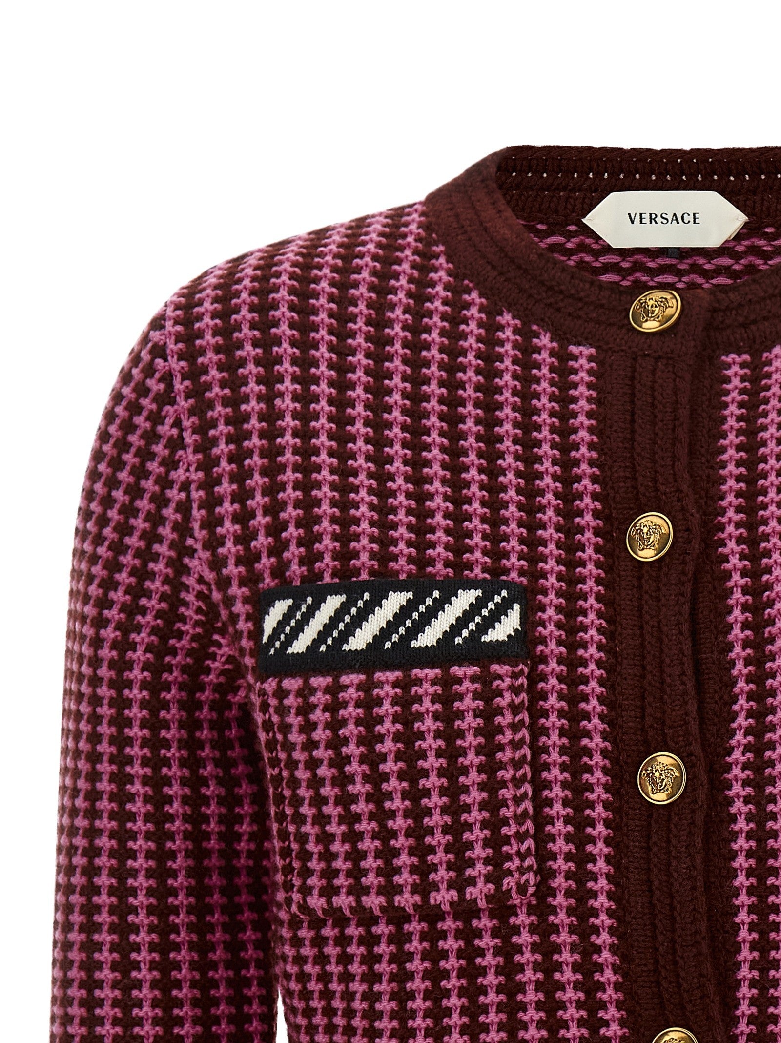 Versace Crochet Cardigan Blue