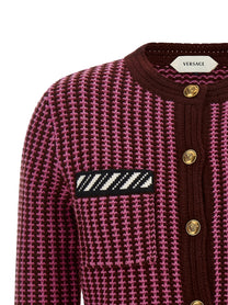 Versace Crochet Cardigan Blue