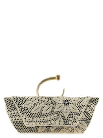 Magda Butrym Crochet Clutch White