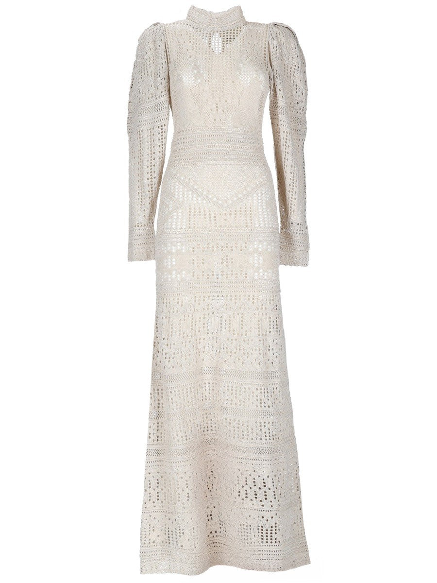 ISABEL MARANT Women's Crochet Dione Dress White