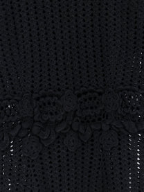 Dolce &amp; Gabbana Women's Crochet Fabric Long Dress Black