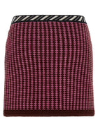 Versace Crochet Knit Skirt Blue, view 2