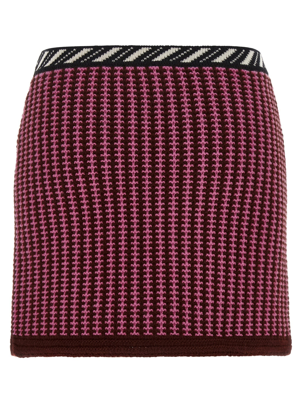 Versace Crochet Knit Skirt Blue, view 2