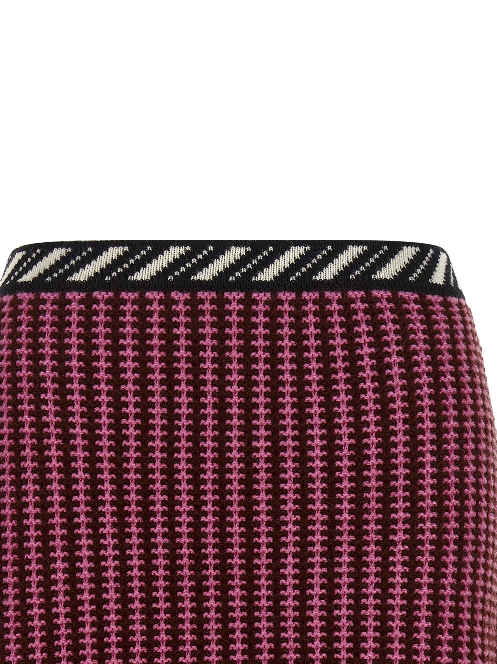 Versace Crochet Knit Skirt Blue
