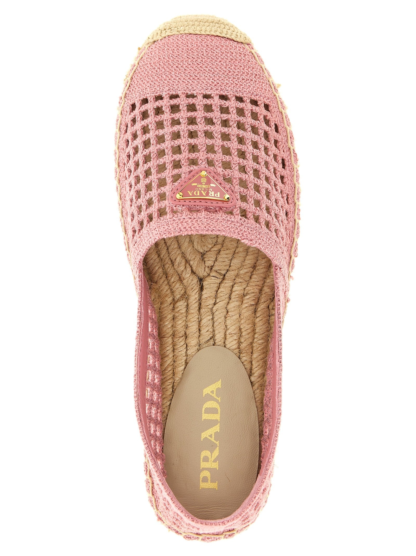 PRADA Crochet Knitted Espadrilles Blue