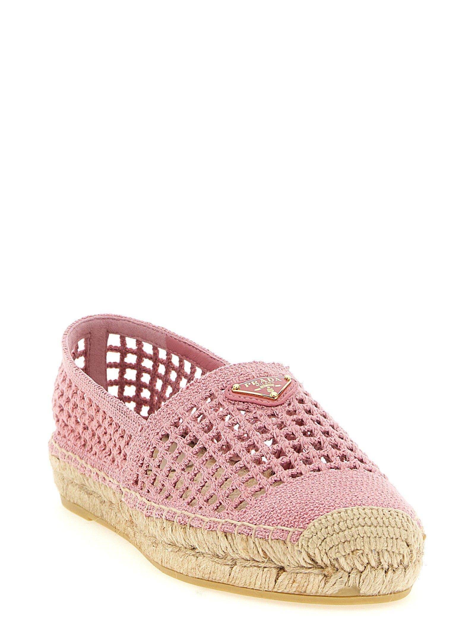 PRADA Crochet Knitted Espadrilles Blue