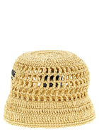 PRADA Crochet Bucket Hat Beige