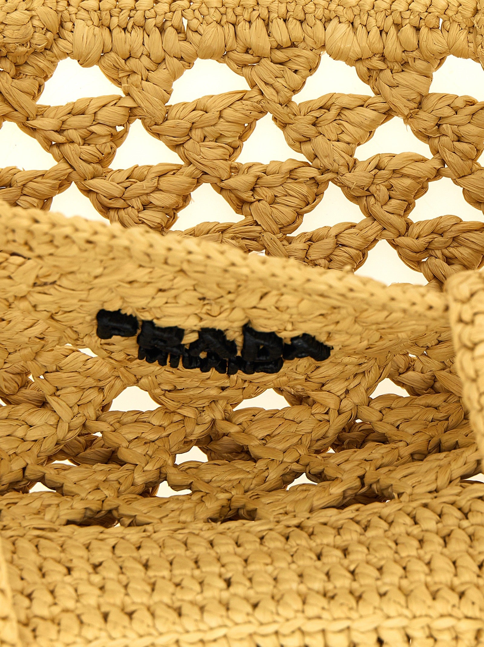 Prada Crochet Handbag Beige