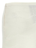 Tom Ford Crochet Mini Skirt White, view 4