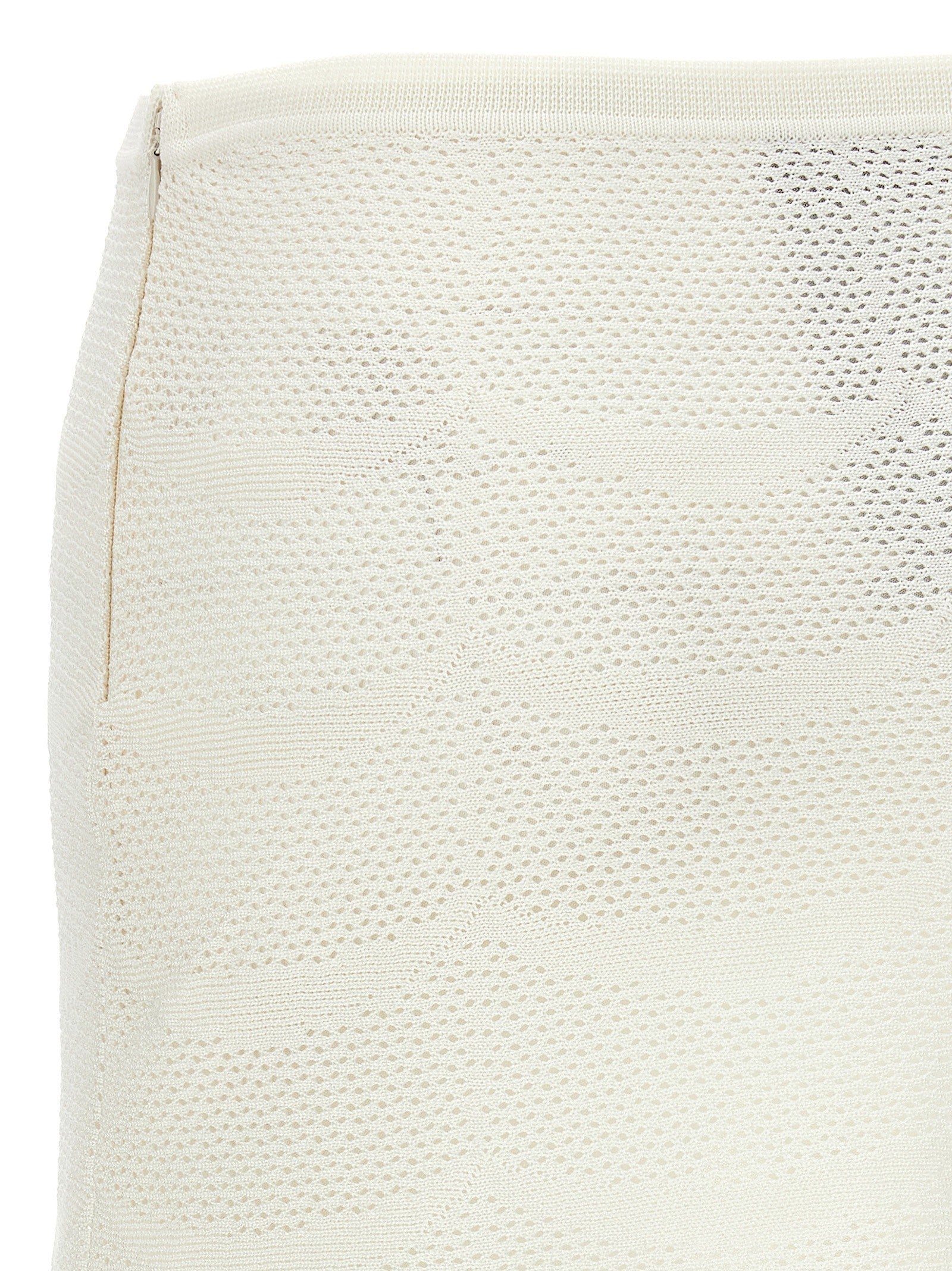 Tom Ford Crochet Mini Skirt White