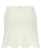 Tom Ford Crochet Mini Skirt White, view 2