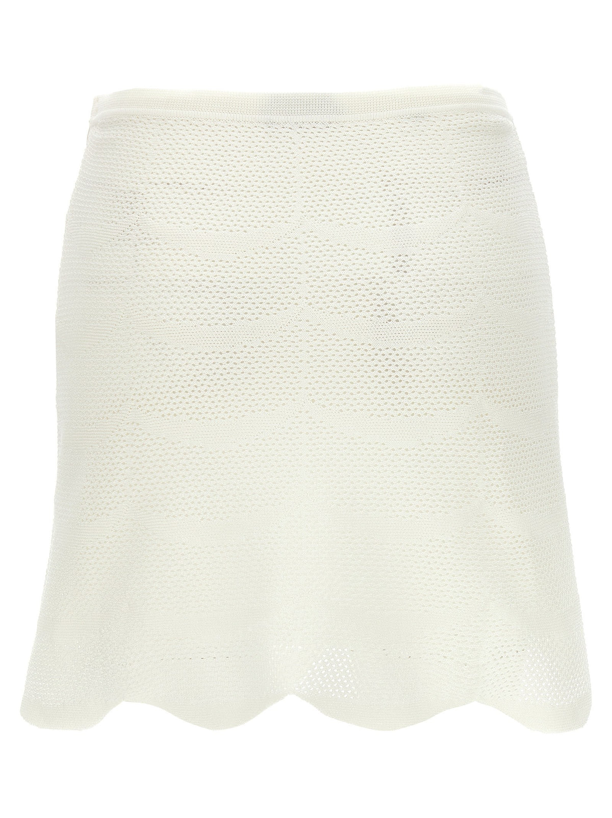 Tom Ford Crochet Mini Skirt White, view 2