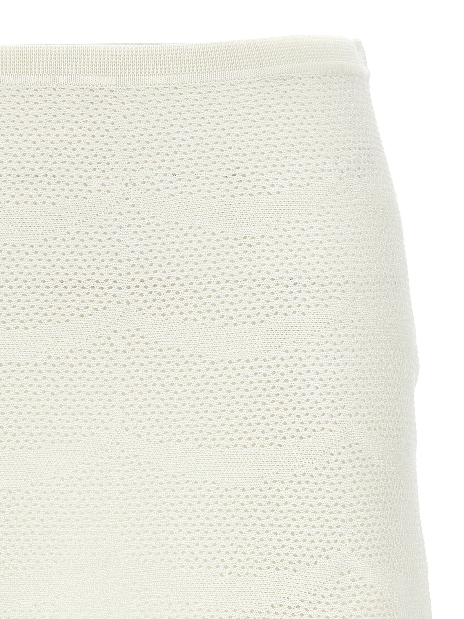 Tom Ford Crochet Mini Skirt White