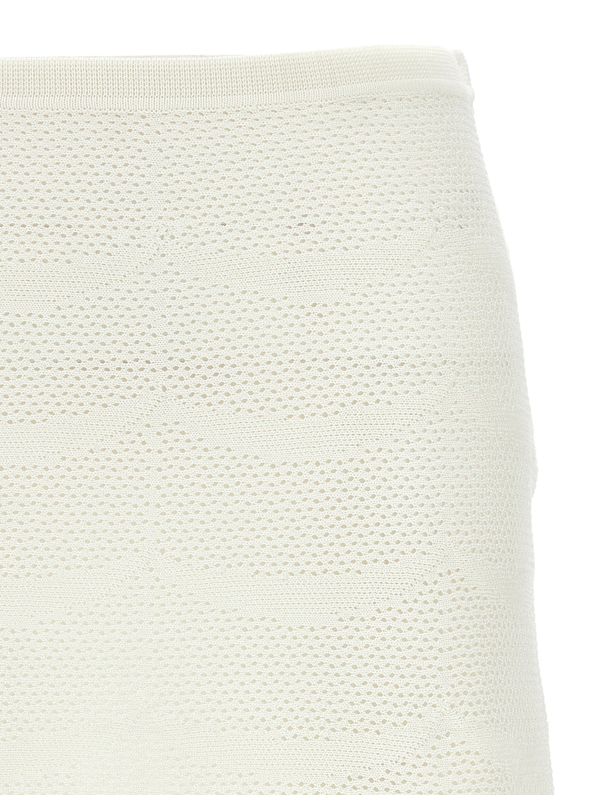 Tom Ford Crochet Mini Skirt White, view 3