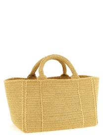 PRADA Crochet Shopping Bag Beige