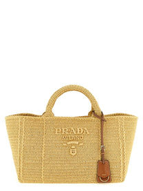 PRADA Crochet Shopping Bag Beige
