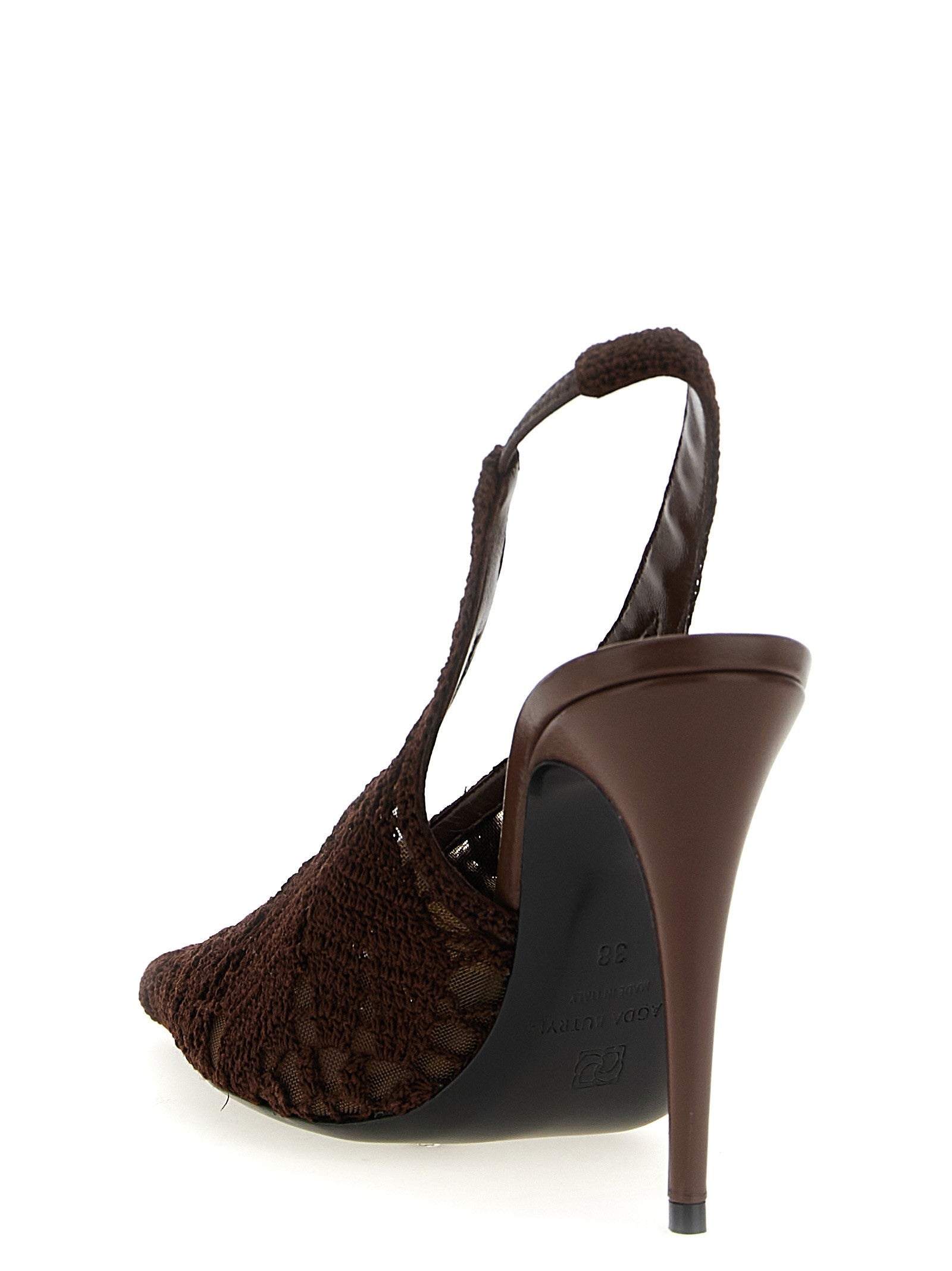 Magda Butrym Crochet Slingback Brown