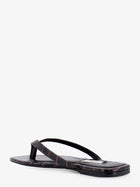 Toteme Women's Croco Embossed Leather Sandals Brown, view 3