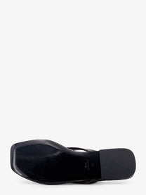 Toteme Women's Croco Embossed Leather Sandals Brown