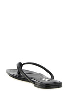 Toteme Croco Embossed Slides Black, view 3