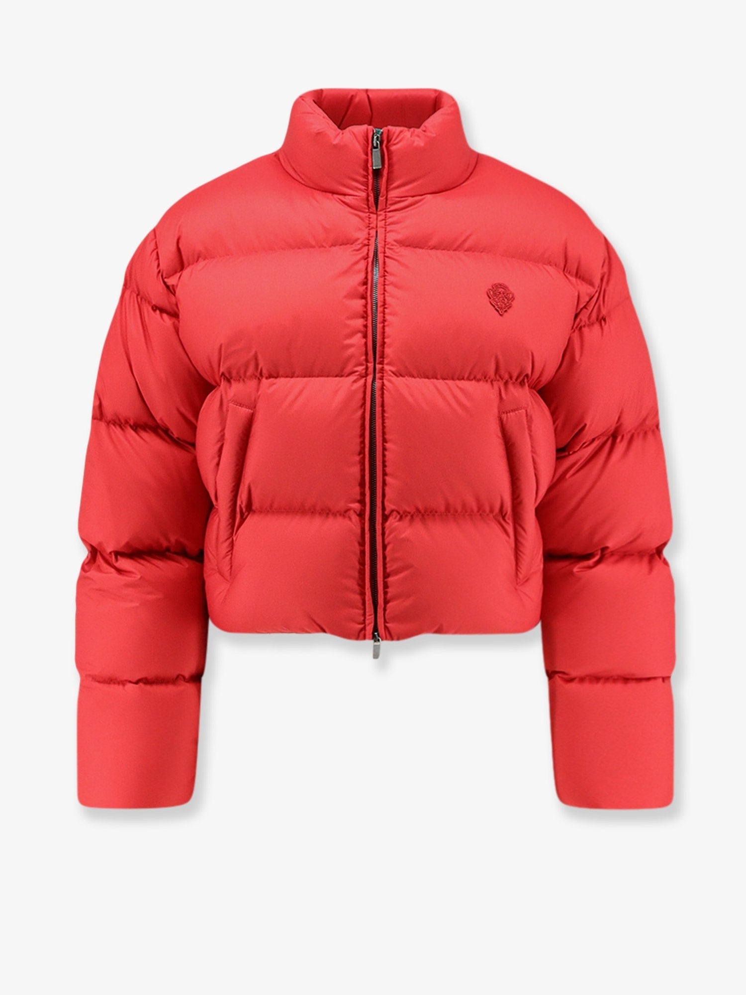 Gucci Women's Crop Fit Down Jacket Gold