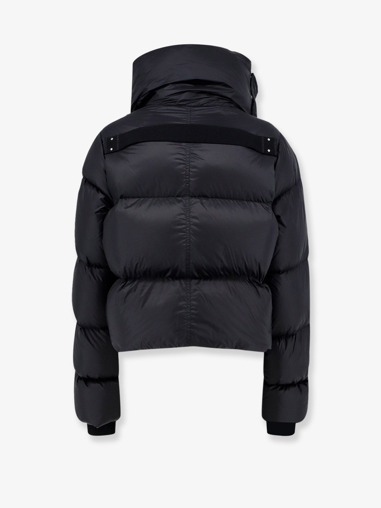 Rick Owens Women's Crop Fit Nylon Down Jacket Black